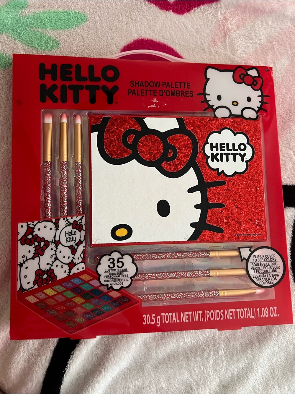 Hello Kitty Red Glitter Shadow Palette